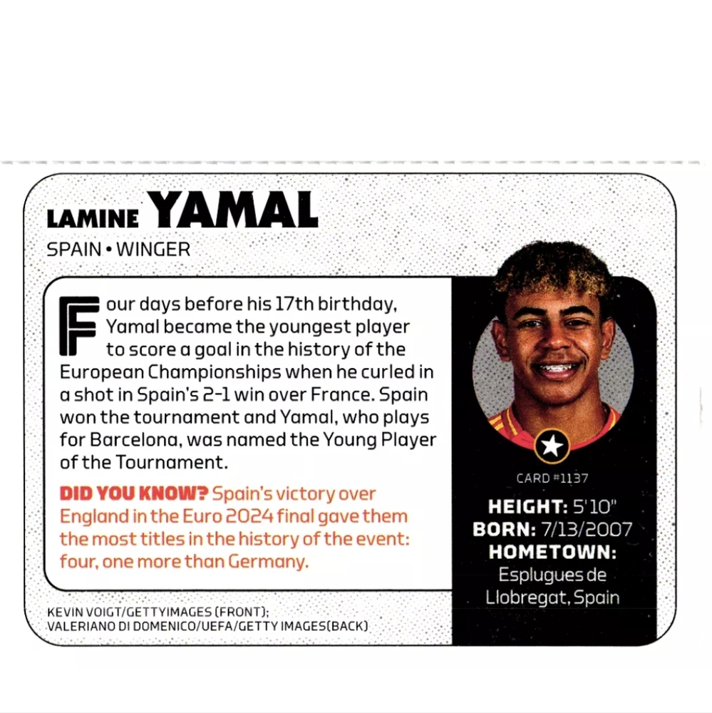Lamine Yamal Rookie ⚽ Soccer Trading Card 🔥 FC Barcelona 🇪🇦 Spain - Picture 2 of 2